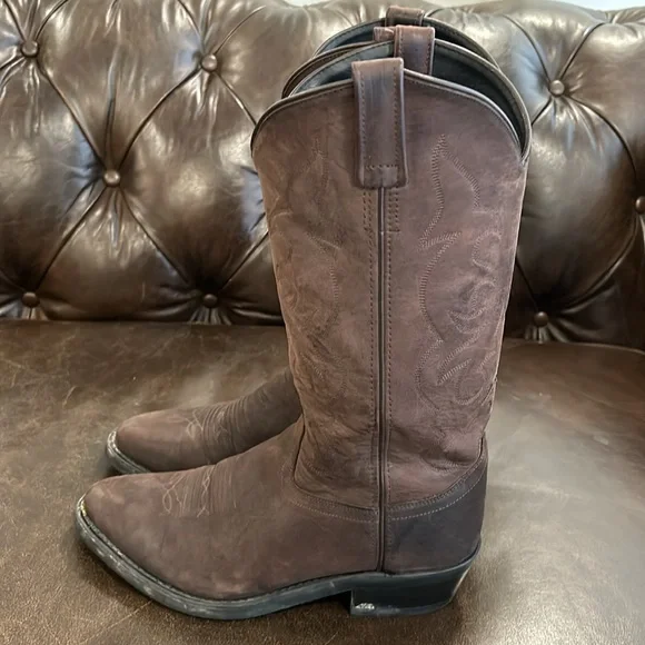 Old West women’s brown cowboy boots size 9 EE (extra large) - Picture 3 of 10